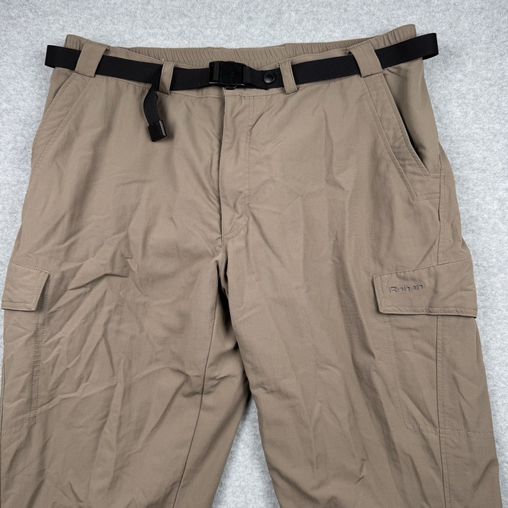 Rohan Trailblazers Dry Outdoor Pants Mens Large 36 Tan Polyamide Teflon Hiking - Picture 2 of 16